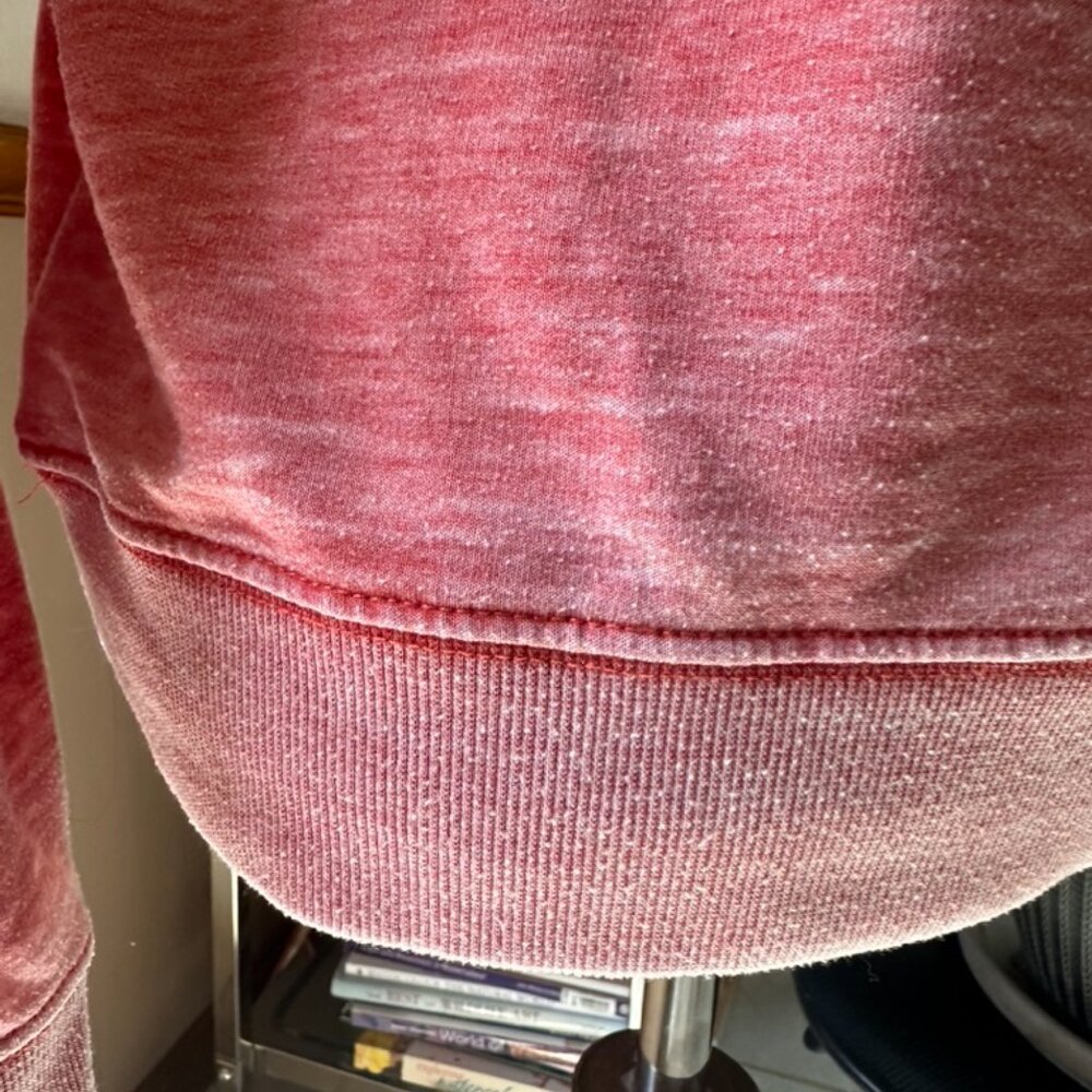 Levi's Womens Distressed Terry Sweatshirt, XL, Coral, Vintage Style - Picture 10 of 14